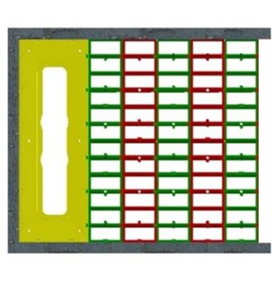 IMPEY AQUA-GRADE 800mm LINEAR DRAIN SYSTEM - THREE WALLS - ONE FALL 1050mm x 1050mm for TILED FLOORS, AG80L105105/1F
